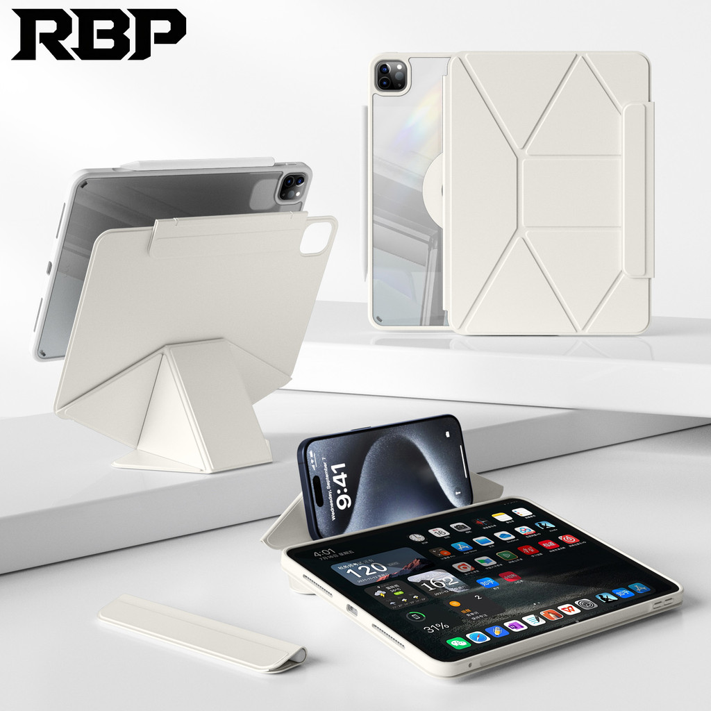 RBP อาร์บีพี 720° แม่เหล็กที่ถอดออกได้ iPad สําหรับ IPad 10th gen กรณี IPad 11th gen A16 IPad pro ai
