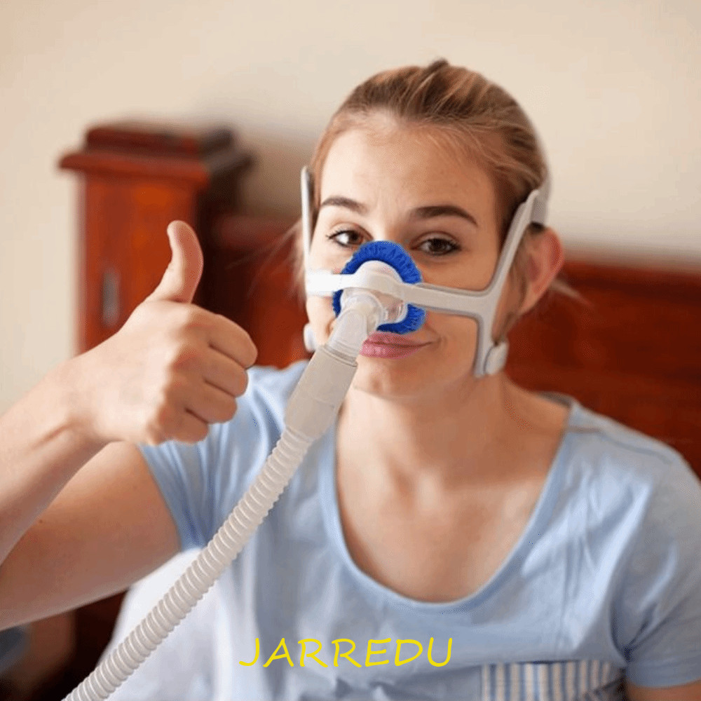 JARREDU CPAP Nasal Mask Liners, Soft Breathable Fabric CPAP Mask Covers, Hypoallergenic Reusable One Size เหมาะกับ All สบาย CPAP Mask Cushion ลด Air Leak