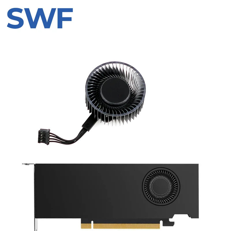 -63 มม.BAPB0420B2UP001 RTX A2000 การ์ดพัดลมระบายความร้อนสําหรับ PNY NVIDIA Quadro RTX A2000 6GB 12GB