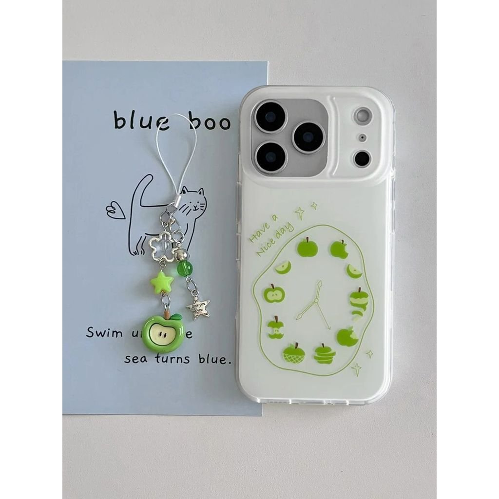 เคสโทรศัพท์ เหมาะสําหรับ iPhone 7 8 X XS XR XSMAX 11 12 13 14 15 16 17 Pro max Plus Air Green Apple 