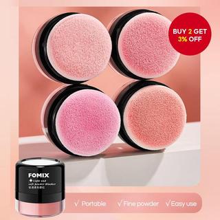 Mushroom Blush with Mirror & Puff Silky Texture Blush Powder Contour & Highlight Face Long Lasting