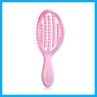 HAXON Glow Glitter Air Flow Brush 1pc #Pink แปรงหวีกลิตเตอร์ สีชมพู แฮ็กซ์ซอน.