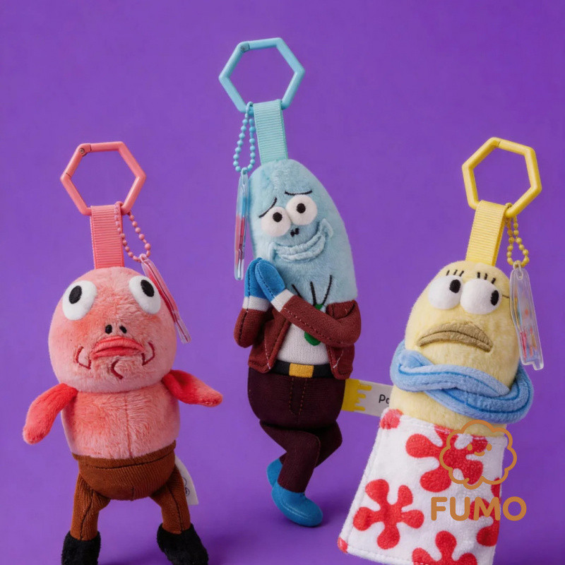 ราคาเข็ม [ของแท้] SpongeBob SquarePants Biqiburg ตุ๊กตาจี้ตุ๊กตาสร้างสรรค์ที่ไม่ซ้ํากัน Bierpuff Mermaid ตุ๊กตาขนาดเล็กพวงกุญแจของขวัญ