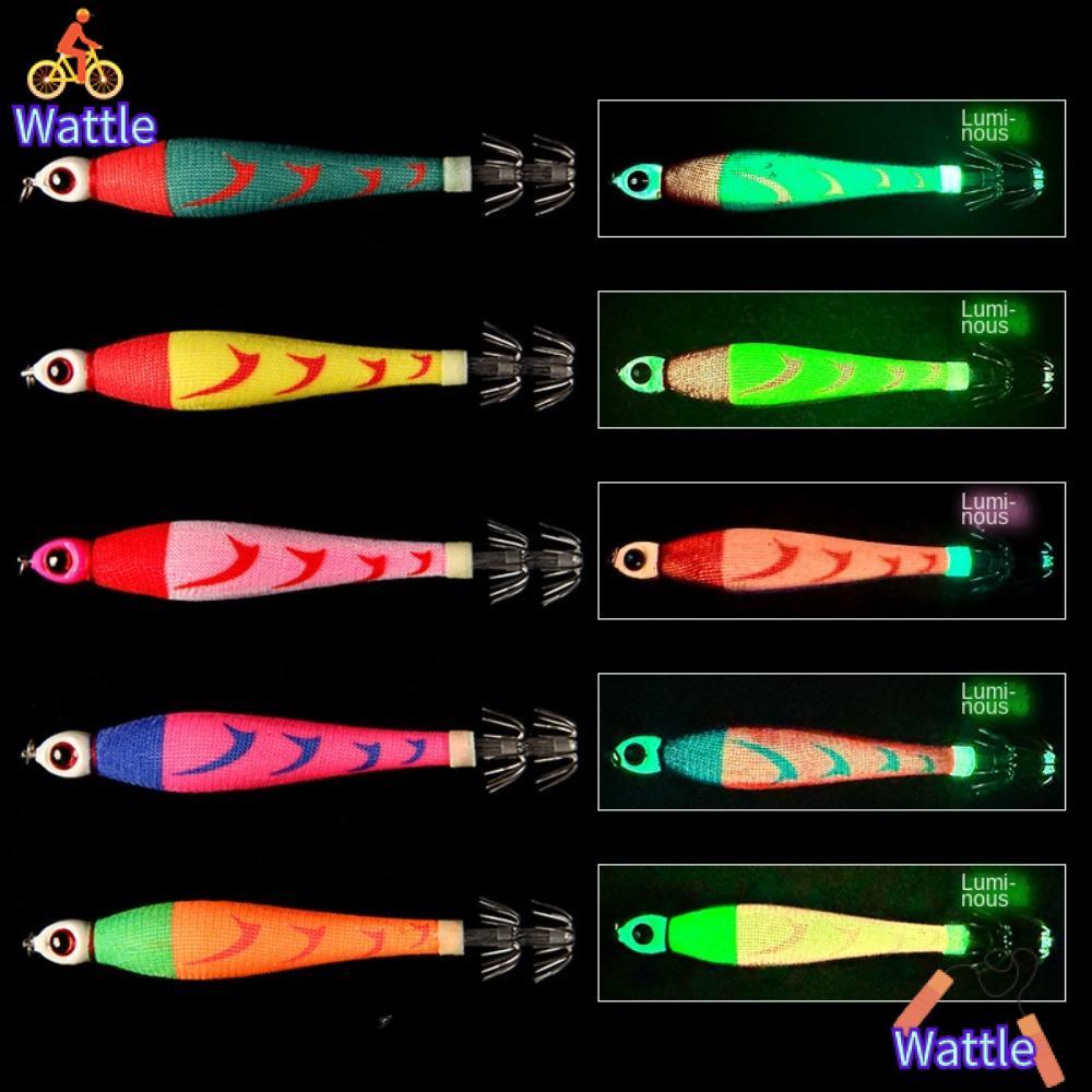 WATTLE ไม้เหยื่อกุ้ง, Fishing Tackle Lead Sinker กุ้งเหยื่อ, 2024 Hook 56g/75g /94g Jigs Hook Squid 