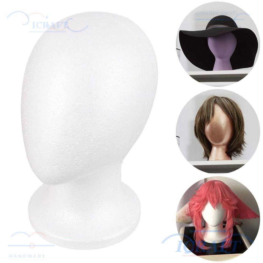 ขาตั้งโชว์วิกคราฟท์ ฐานโฟมสีขาว สำหรับจัดแสดงเครื่องประดับและหมวกอย่างมั่นคง