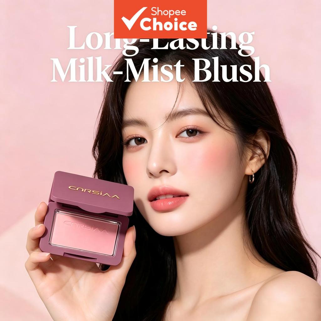 CNRSIAA บลัชออนเนื้อแมตต์กํามะหยี่ นุ่มละมุน เบลอผิวได้เนียนสนิท – แป้งติดทนนาน ของขวัญแต่งหน้าสําหรับฤดูร้อน
