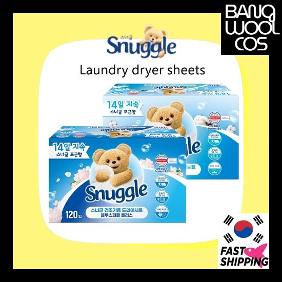 Snuggle New Dry Sheets for Dryer 120 Sheet / Dryer Sheets Authentic Last Production, Ready Stock, จั