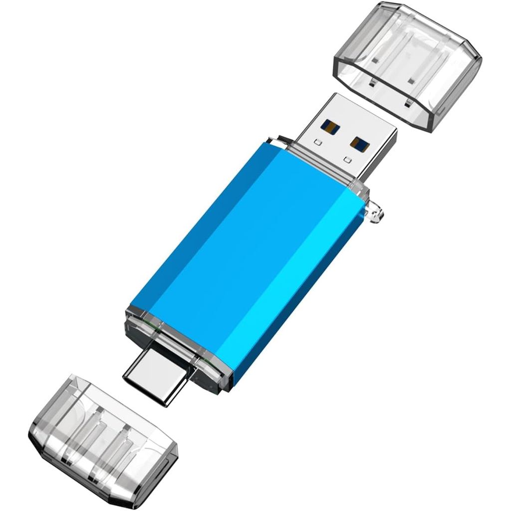 KOOTION USB C แฟลชไดรฟ์ 128GB 2 in 1 OTG USB 3.0/Type C Thumb Drive Dual Drive USB C Memory Stick สํ