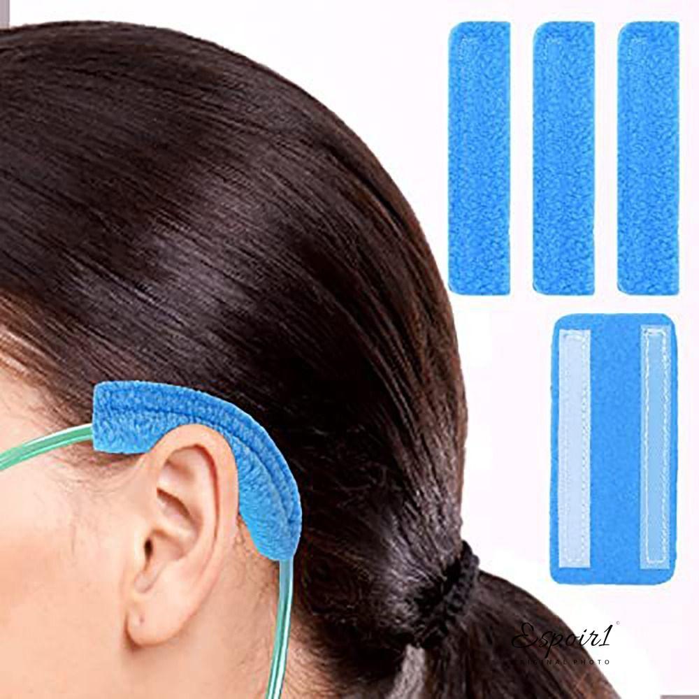 ESPOIR1 เบาะออกซิเจน Cannula, อุปกรณ์ออกซิเจนนุ่มจมูก Cannula แผ่นรองหูฟัง, Universal Polar Fleece Oxygen Ear Pad