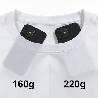 YOOSTRY เสื้อยืด 220G Cotton100% Oversize ผ้าหนาไม่บาง ทรงสวย S-4XL