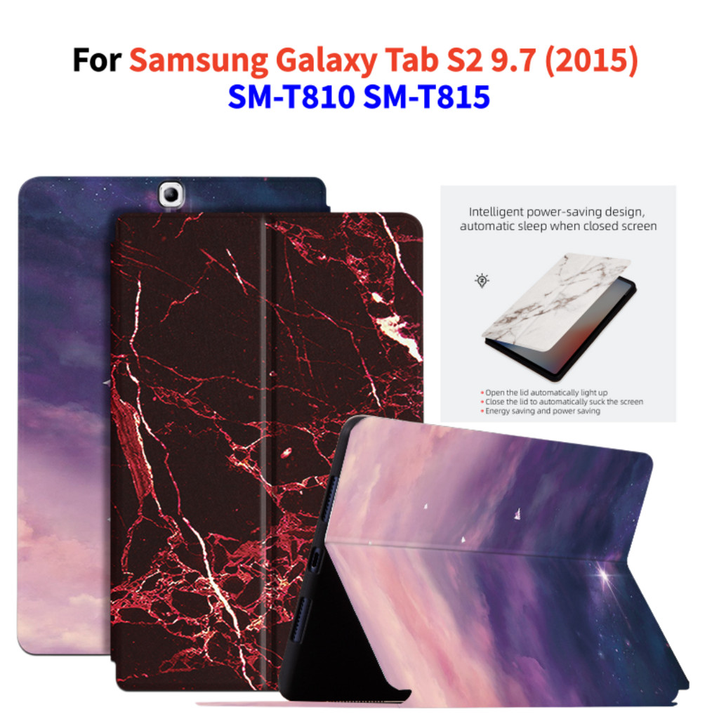 SAMSUNG สําหรับSamsung Galaxy Tab S2 9.7 ซองหนังSM-T810 SM-T815 T815Y SM-T813 T813N SM-T819 T819N T8