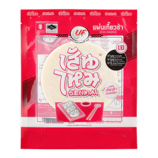 แผ่นเกี๊ยวซ่า เส้นไหม 500 กรัม (60-65 แผ่น) ขนาด 9 ซม. แป้งเหนียวนุ่มห่อง่ายไม่ขาด ทอดกรอบ โปโลแมน