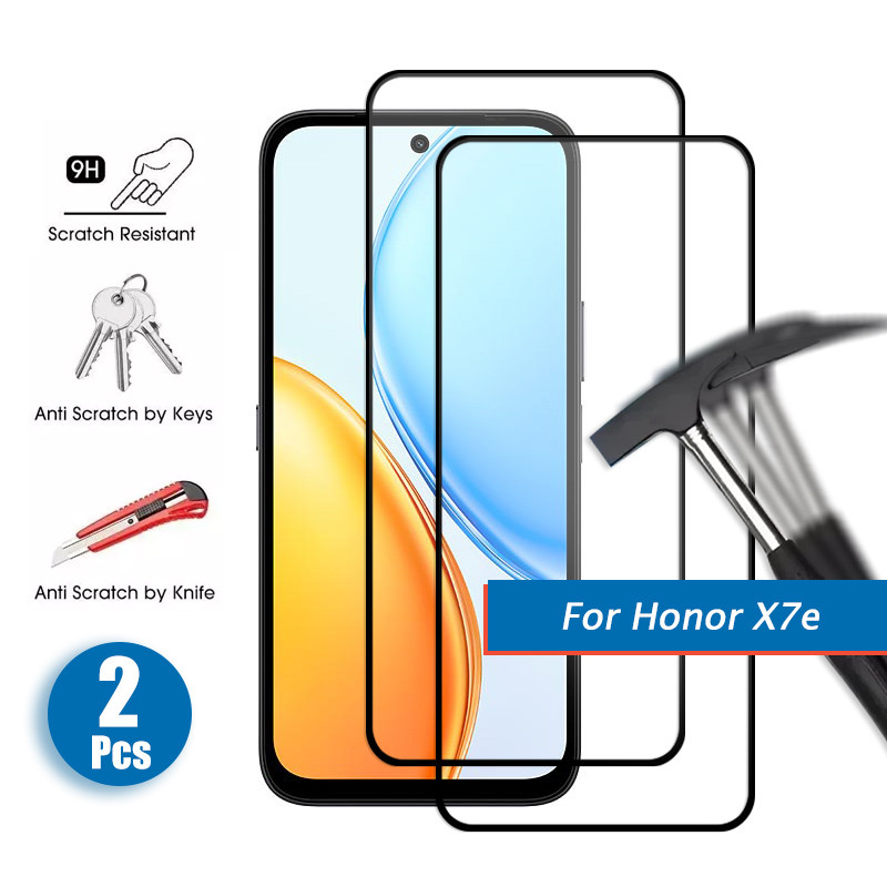 Honor X7e 1-2 PCS กระจกนิรภัยสําหรับ Honor X9d X7d X8b X7b X8a X7a X6a X9c สมาร์ท X8c X7c X6c 200 สม