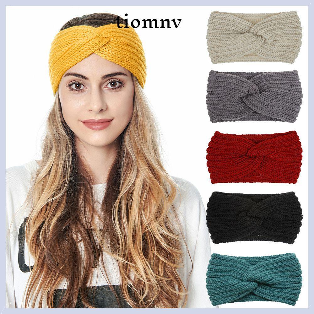 TIOMNVTH ที่คาดผมถักผู้หญิง Head Wrap Hairband เครื่องประดับผม