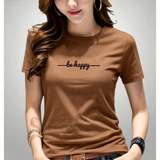 [ในสต็อก] ในจดหมายเกาหลีทันสมัย GIRL เสื้อยืดคอกลมราคาถูกและคุณภาพดีผู้หญิง 2026NEW