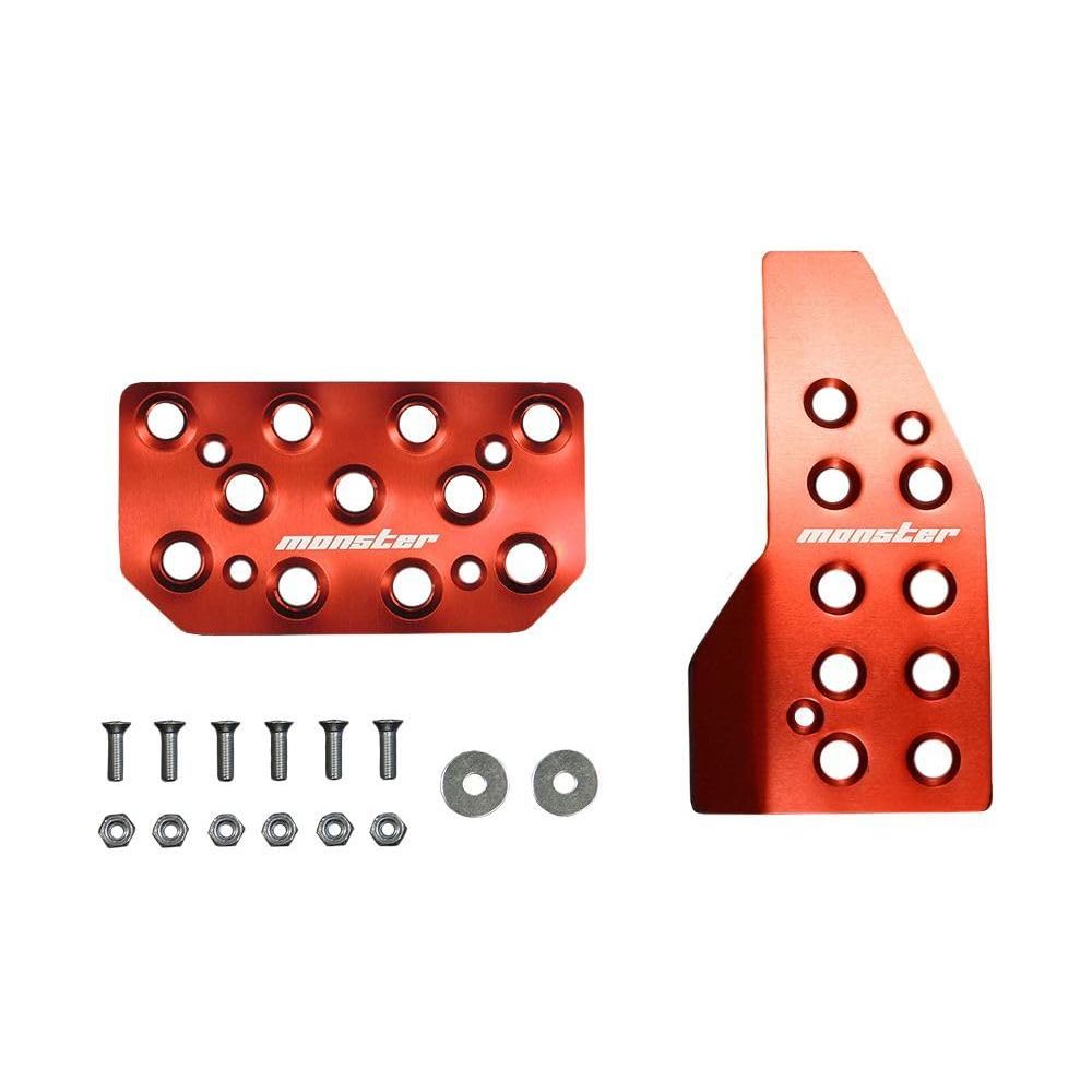 MONSTER SPORT Sports Driving Pedal Cover Red Anodized for Swift Sport [ZC33S] / Swift [ZC13S/ZC83S] 
