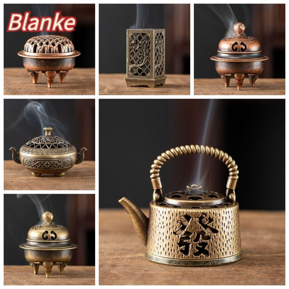 BLANKE กระถางธูป,โลหะก่อสร้างวัสดุทองเหลือง Xiangyun ผู้ถือธูป,สไตล์จีนย้อนยุคอุปกรณ์ธูปตกแต่งบ้าน
