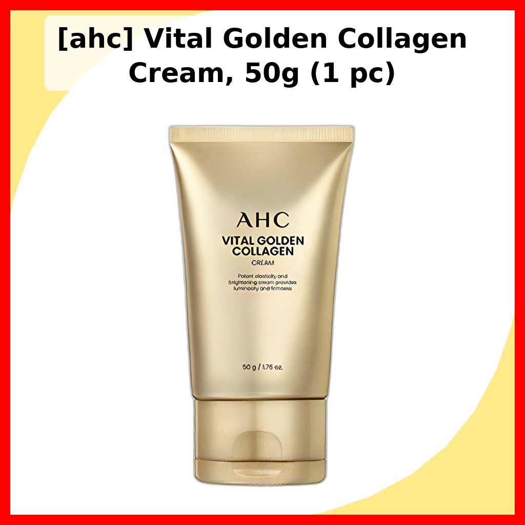 [ahc] Vital Golden Collagen Cream, 50g (1 ชิ้น) / ครีมคอลลาเจนเกาหลี / Radiant Finish / ของแท้ 100% 