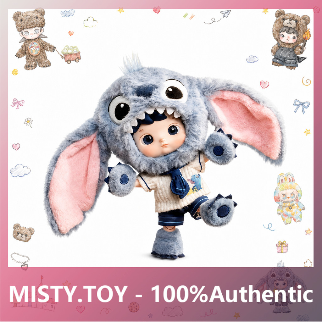 P POPMART HACIPU Stitch 1/8 Action Figure ของขวัญของแท้