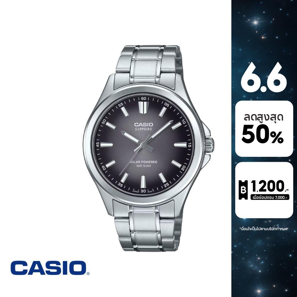CASIO นาฬิกาข้อมือ CASIO รุ่น MTS-RS100D-1AVDF สเตนเลสสตีล สีดำ