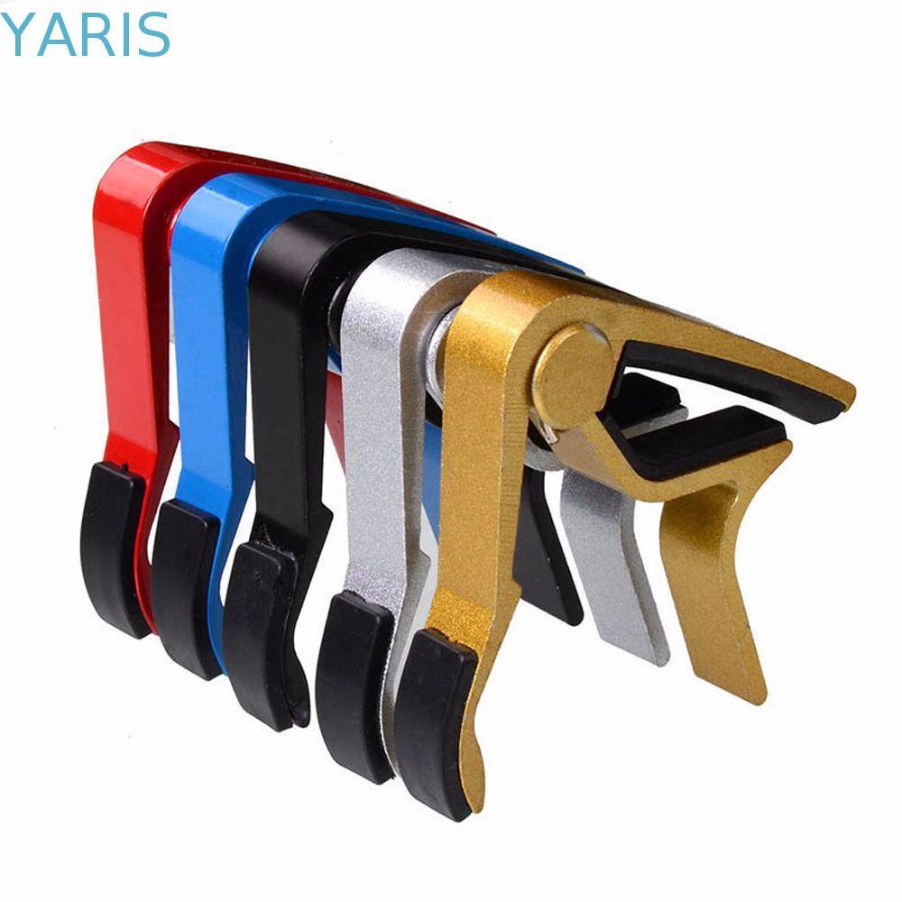 YARIS กีตาร์ Capo อลูมิเนียม Universal Metronome Acoustic กีตาร์คลาสสิก Capo กีตาร์อุปกรณ์เสริม Ukulele เปลี่ยน Quick Clamp