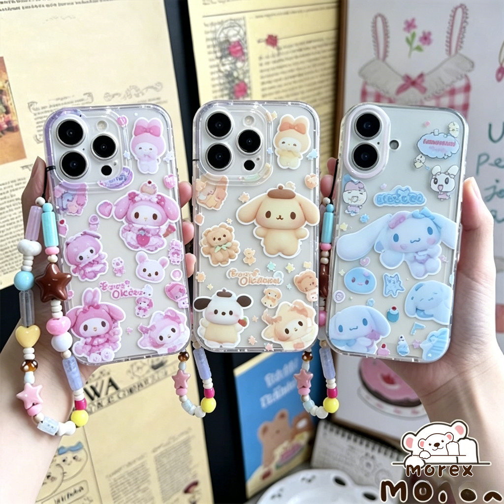 เคสใสเมโลดี้ ชินนามอนโรล สไตล์ฮิต Realme NOTE 70 50 60 X C85 C73 C63 C61 C53 C55 C25 C67 C71 5 C20 C75 C35 15 14 X