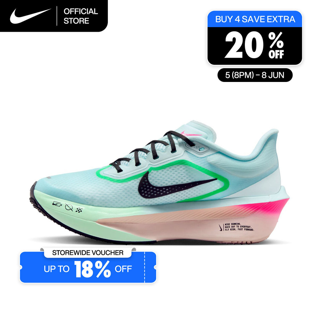 Nike Women's Zoom Fly 6 Road Racing Shoes - Glacier Ice [FN8455-402]