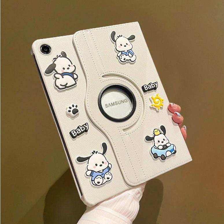 โปชา ด็อก หมุนได้ 360 หนังแบบฝาพับ เคสแท็บเล็ต Tablet Case For Samsung Tab A11 A9 A8 A7 A 2019 + S10 S9 S8 S7 FE S6 Lite