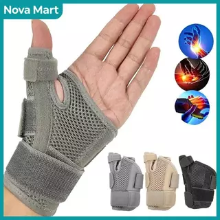 NOVA Mart สายรัดข้อมือแบบยืดหยุ่นได้1ชิ้น, ที่รัดข้อมือปรับได้ช่วยยึดนิ้วหัวแม่มือทำให้เคลื่อนที่ไม่ได้