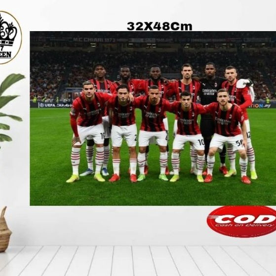 โปสเตอร์ AC MILAN THEME/โปสเตอร์ติดผนัง AC MILAN/โปสเตอร์ AC MILAN/WALLDECOR