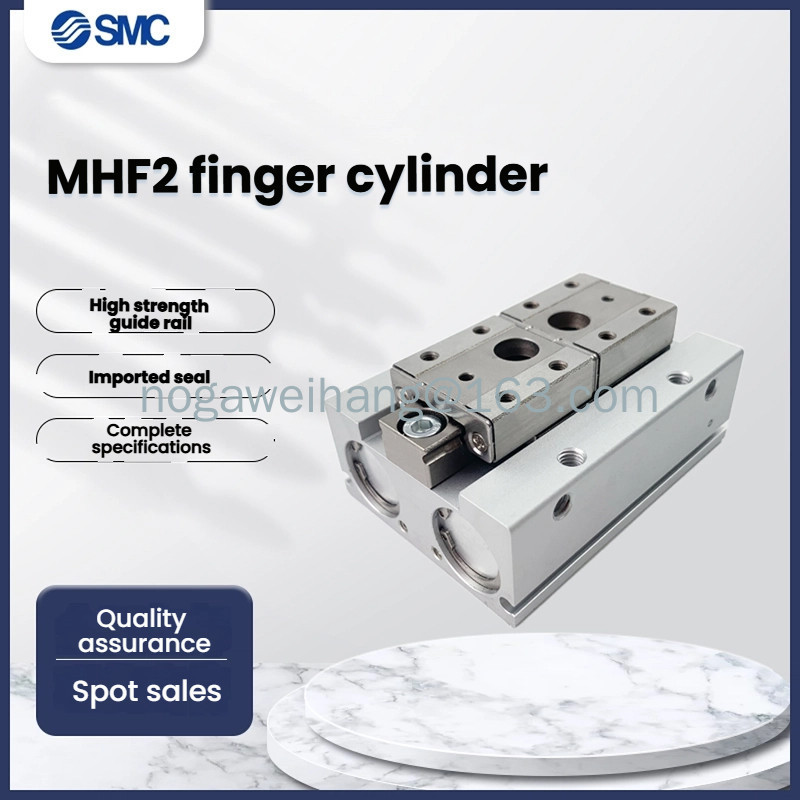 SMC กระบอกนิ้วสไลด์ MHF2-8D/12D/16D/20D/D1/D2/DR/D1R/D2R แบบขนานบาง