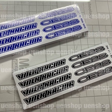 สติ๊กเกอร์ทดแทนสําหรับ RAYS VOLKRACING CE28 รุ่นขอบกีฬา BUGET