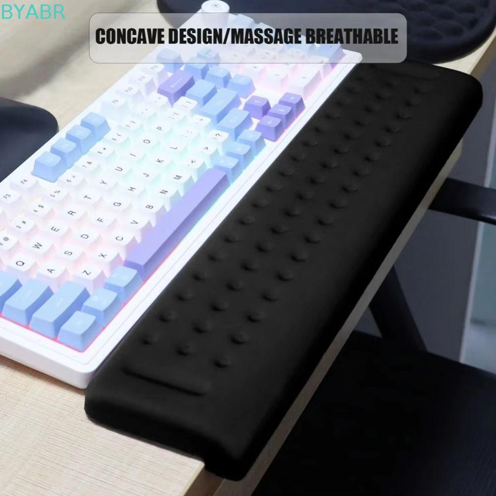 BYABR 1 PC โต๊ะข้อศอก Pad, Ergonomic Black Elbow Support Padding, Easy พิมพ์เบาะนุ่มลื่น L-Shaped ลื่นแขนเบาะเดสก์ท็อปอุปกรณ์เสริม