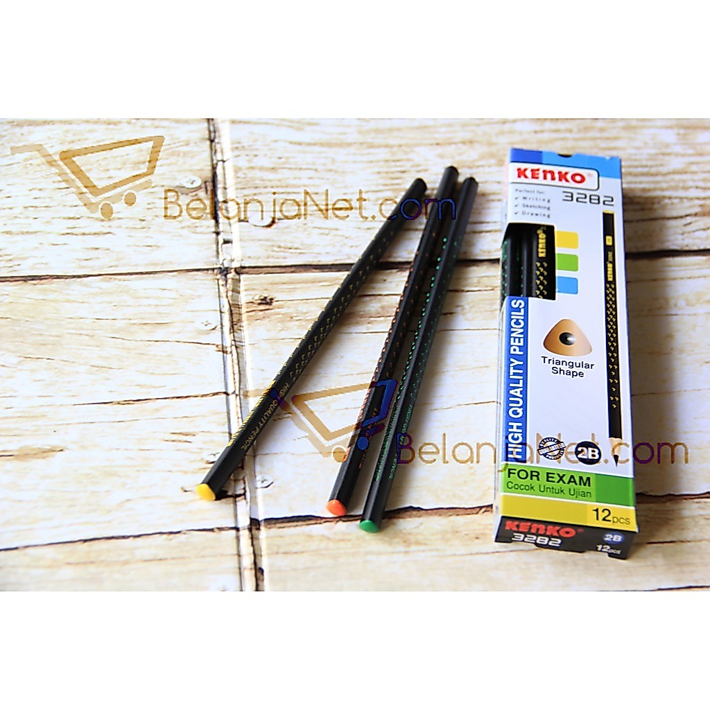 ดินสอ Kenko Triangle 3282 2B [1 DOZEN]