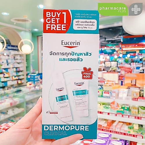 Eucerin DermoPure Clinical Triple Action 40ml [Free Gel To Foam 75 ml]