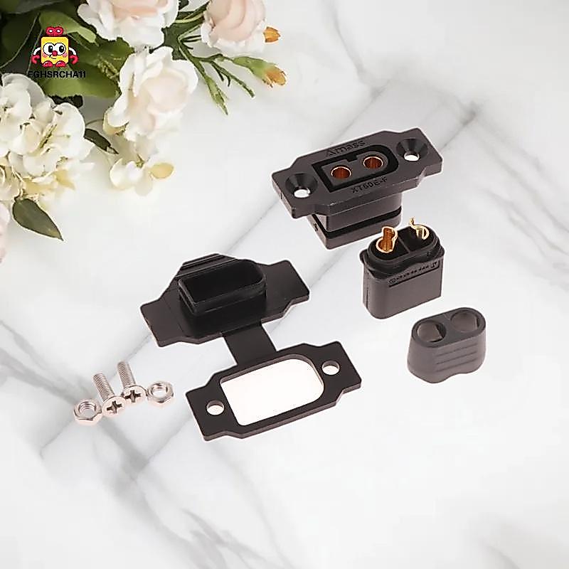 FG 1 ชุดสีเหลืองหญิงปลั๊กฝาครอบ XT60E-F Connector แบบพกพาสายไฟปลั๊กสําหรับ RC FPV มอเตอร์ ESC อุปกรณ