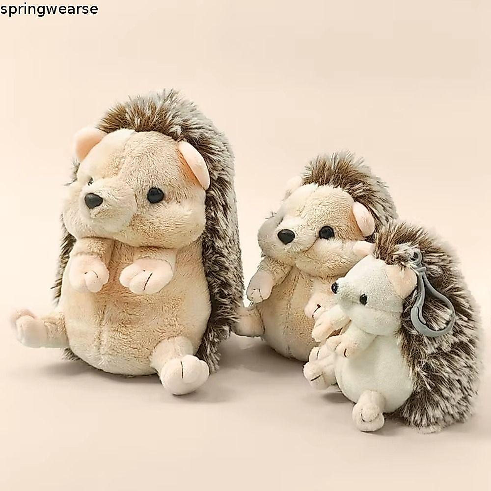 SPRINGWEAR เม่นของเล่น 11/13/17/22 ซม. นอน ตุ๊กตาสัตว์ตกแต่งห้อง ของขวัญวันเกิด