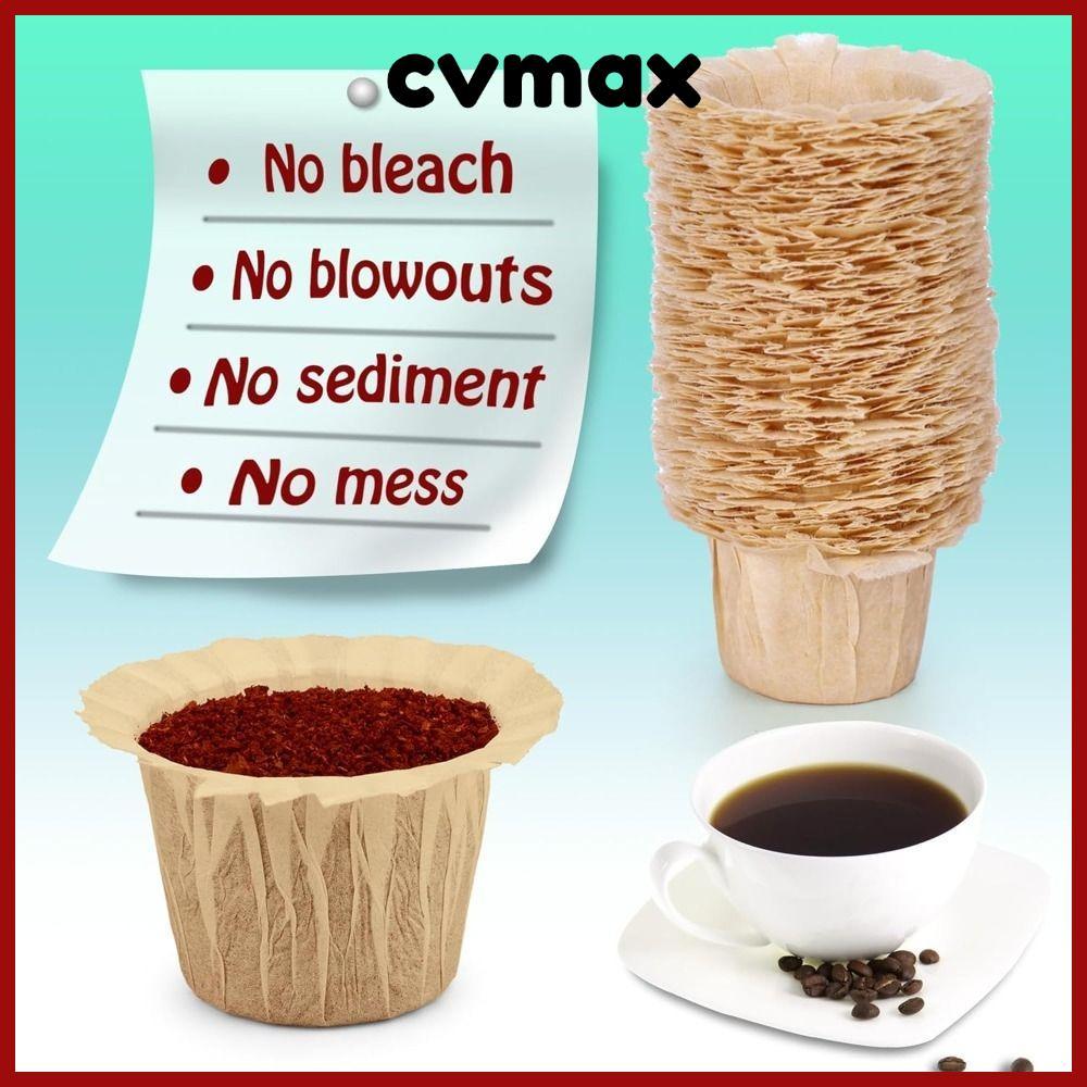 CVMAX 50/100 ชิ้นทิ้งกระดาษกรองกาแฟ,เปลี่ยนความสะดวกสบาย K ถ้วยกาแฟ,คุณภาพสูงธรรมชาติ K ถ้วยตัวกรองกระดาษสําหรับแบบใช้ซ้ําได้ K ถ้วย Pods