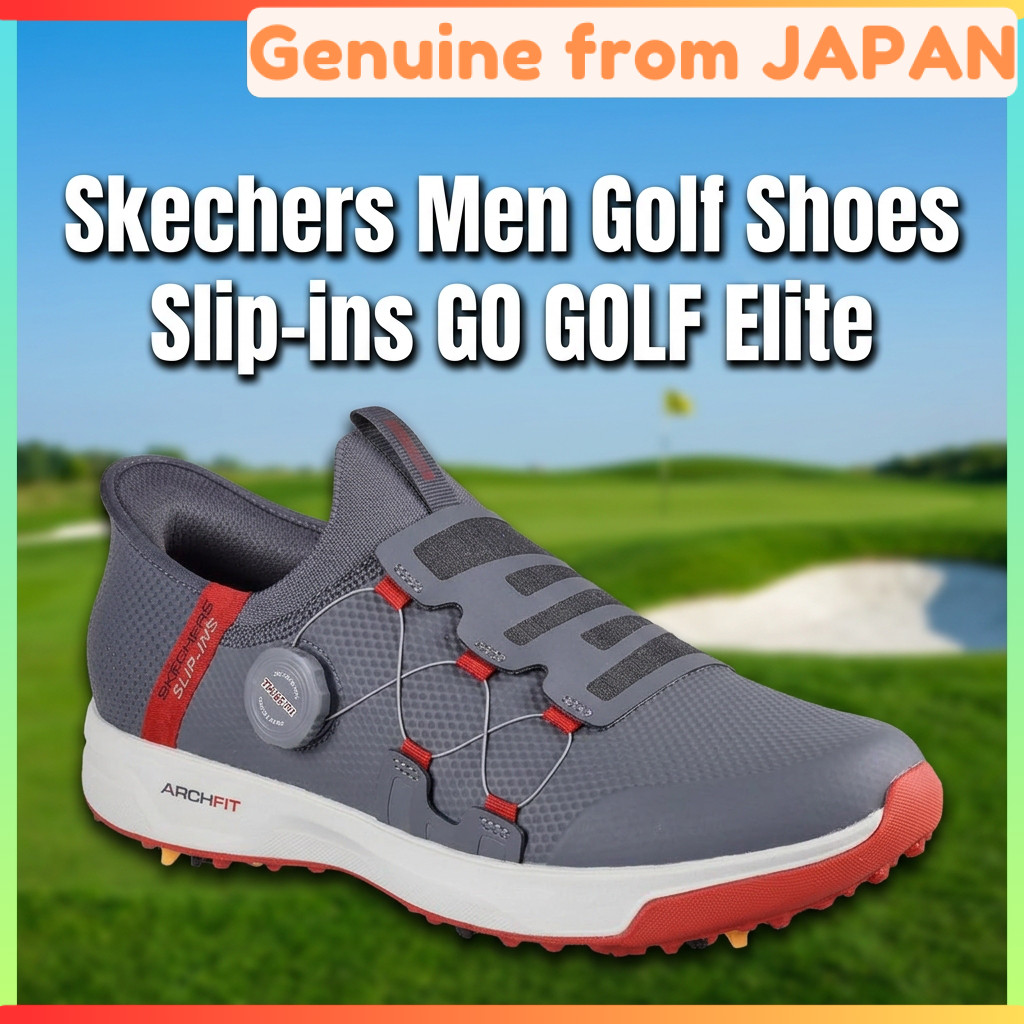Skechers Men Golf Shoes Slip-ins GO GOLF Elite Vortex Spikeless Cushion 214076 Genuine Japan Direct
