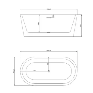 BATH&BATH อ่างอาบน้ำ 150CM ขาว