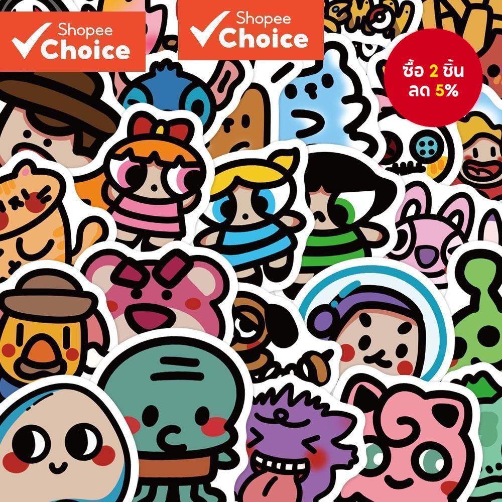 Old-School การ์ตูนน่ารักสติกเกอร์ 90 ชิ้น– สติ๊กเกอร์กันน้ํา Aesthetic Decals สําหรับเคสโทรศัพท์, iPad, Journals & สมุดภาพ