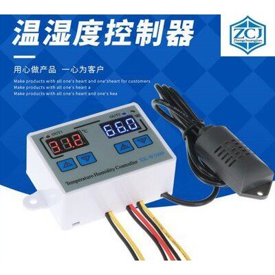 XK-W1099 สมาร์ทจอแสดงผลดิจิตอลอุณหภูมิความชื้นคอนโทรลเลอร์อุณหภูมิความชื้น Dual-