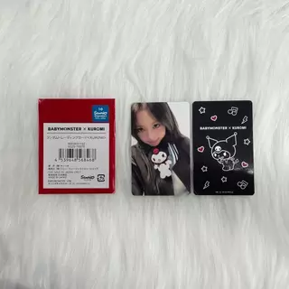 การ์ดสุ่มคอลเลกชัน Babymonster x Kuromi ใหม่เอี่ยม ยังไม่ได้เปิด