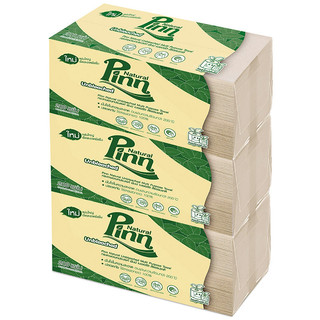 พินน์เนเชอรัลกระดาษอเนกประสงค์ 200แผ่น แพค3 Pinn Natural Multipurpose Fold 200sheets Pack3 [8858678472627 ]