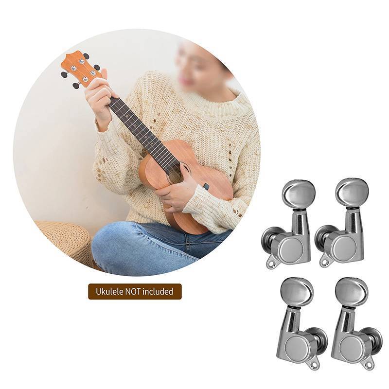 [S&T] 4 ชิ้น Ukulele Tuning Peg Uke Knob Tuners หัวเครื่องปรับแต่งคีย์สําหรับ 4 สาย Ukelele กีตาร์พื