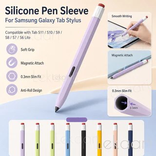 เคสซิลิโคนสําหรับ Samsung Galaxy SPen Tab S11 S10 S9 S8 S7 FE S6 Lite Plus Ultra Vintage Skin Sleeve Anti-slip ปากกาปลอก Anti-scratch Cover