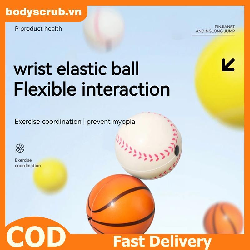 BB Return Hand Ball ข้อมือฟิตเนสลูกฟองน้ํายาง Rebound Ball กีฬากลางแจ้ง Bouncy Balls VN