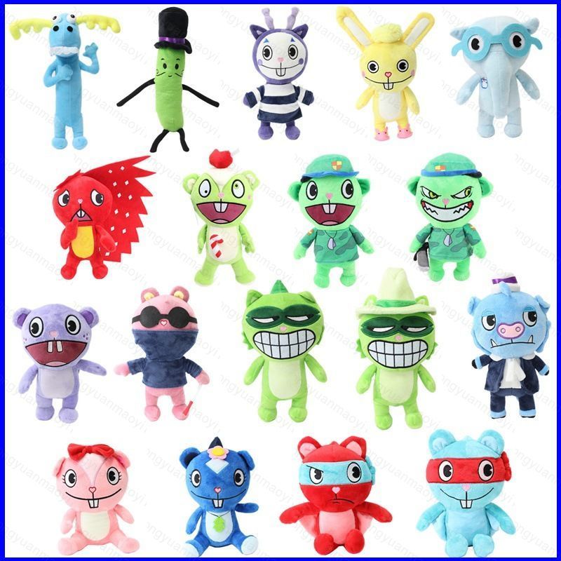 ZY1 Happy Tree Friends ตุ๊กตาตุ๊กตาของขวัญสําหรับสาวตกแต่งบ้านตุ๊กตาของเล่นสําหรับเด็กคอลเลกชัน YZ1
