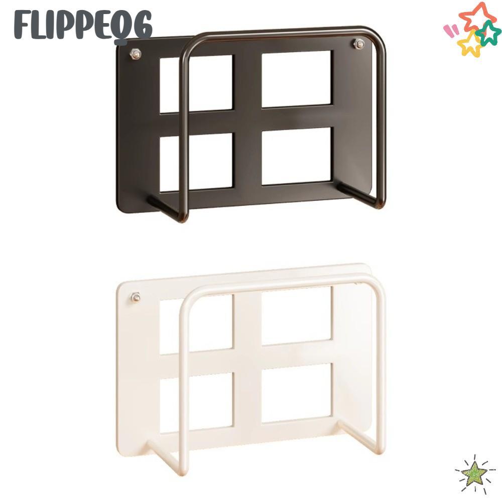 FLIPPEQ6 Set-Top Box Storage Rack, Metal Multi-Use Router Holder, Durable Wall Mount Space-Saving Router Rack ห้องนั่งเล่น