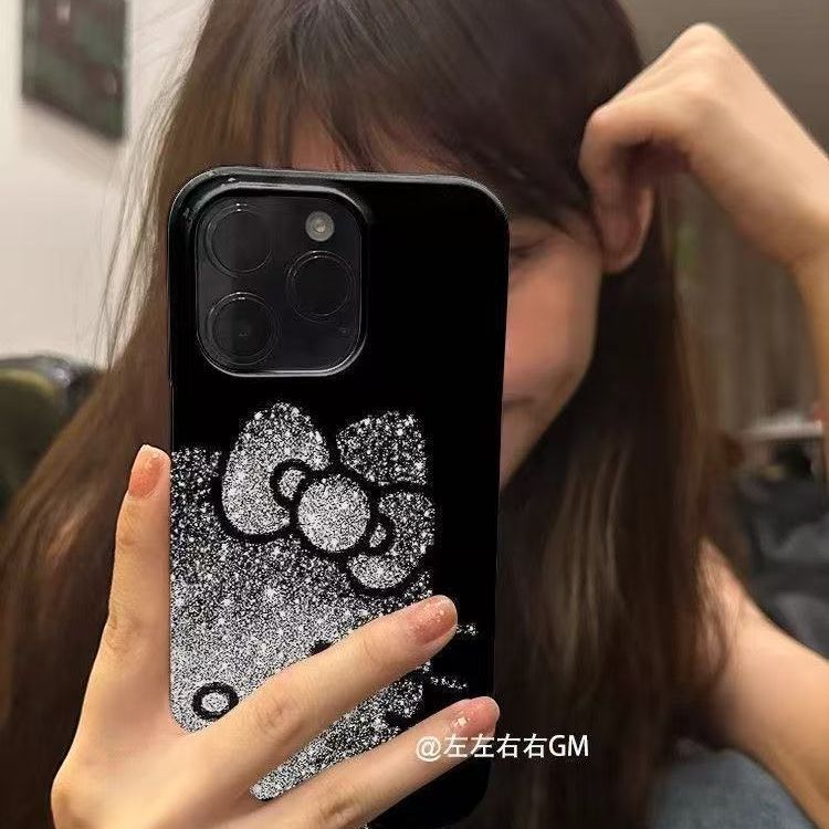 เคสโทรศัพท์โทรศัพท์ Shining KT Cat เหมาะสําหรับ Apple 13promax เคสโทรศัพท์ใหม่ iPhone14Plus การ์ตูน 